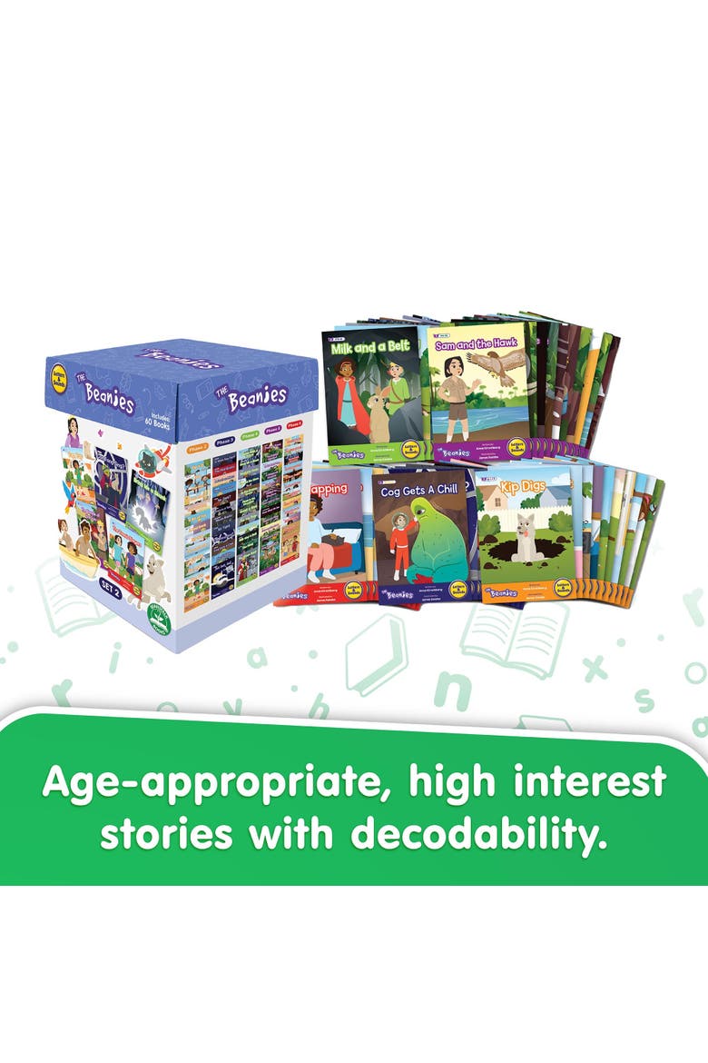 The Beanies Hilo Diversity Decodable Boxed Set 2 W/ 60 Books, Alternate, color, Multicolored
