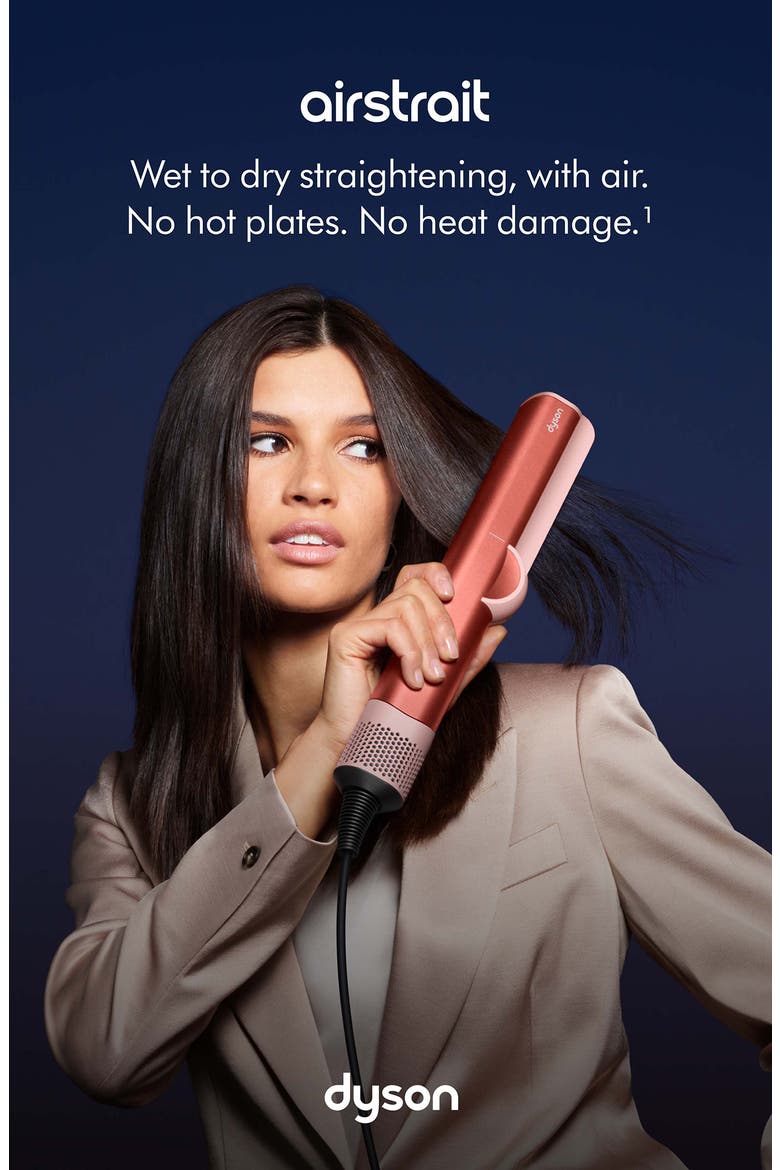 Special Edition Airstrait Wet-to-Dry Straightener in Strawberry Bronze, Alternate, color, STRAWBERRY BRONZE & BLUSH PINK