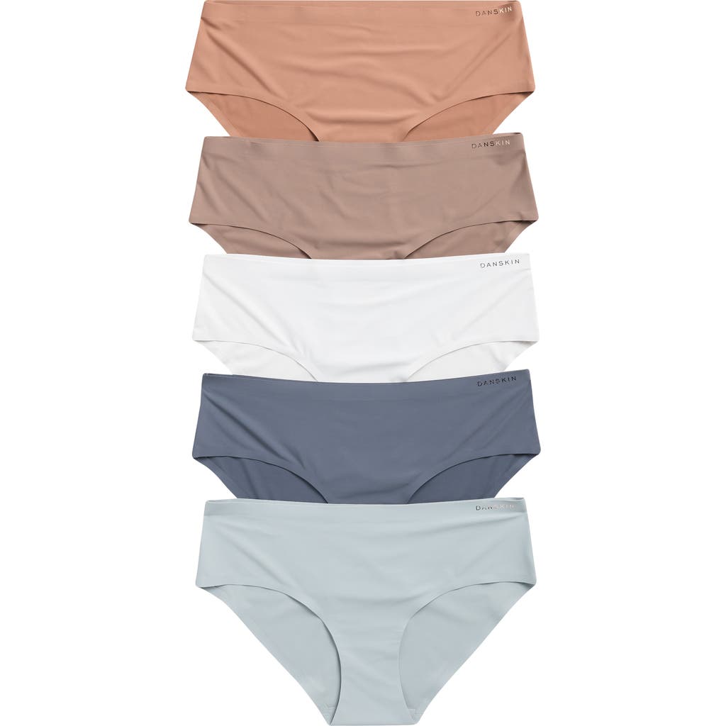 Danskin Assorted 5-pack Microfiber Hipster Briefs
