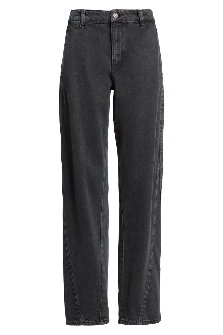 Daelya Straight Leg Jeans, Alternate, color, DARK GREY
