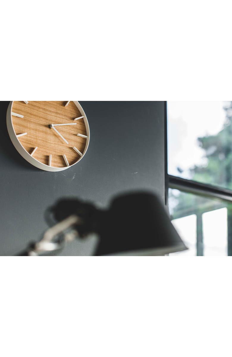 Yamazaki Rin Wall Clock, Alternate, color, Natural