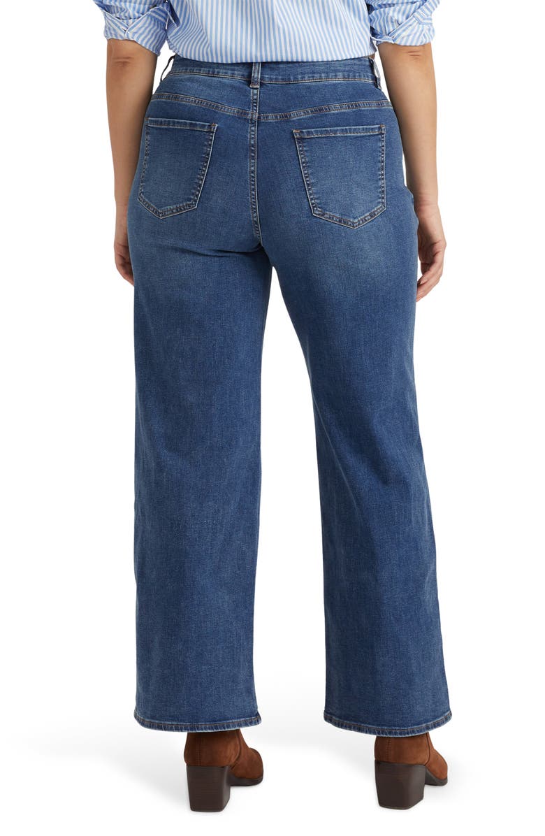 Universal Standard Roxy High Waist Relaxed Bootcut Jeans, Alternate, color, Anzio Blue