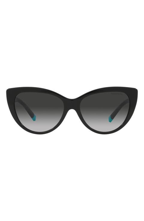 56mm Gradient Cat Eye Sunglasses