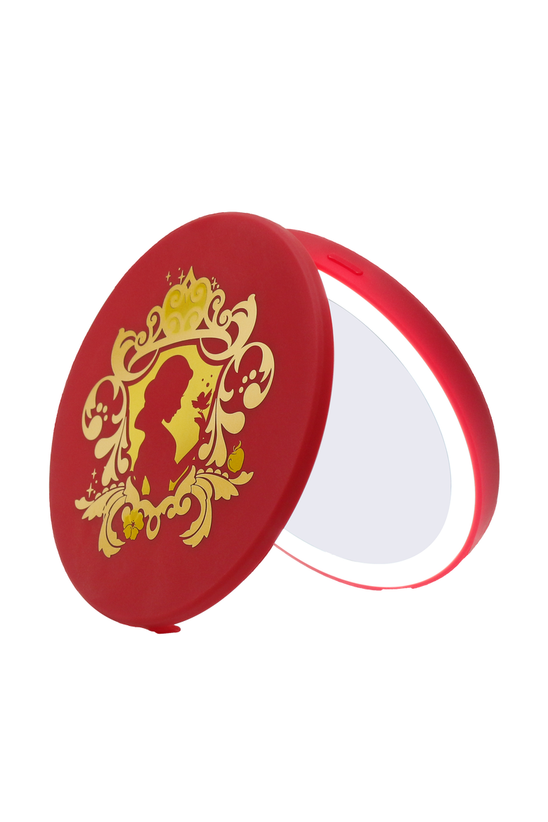 Snow White Compact Mirror with Wireless Power Bank Base, Main, color, Red