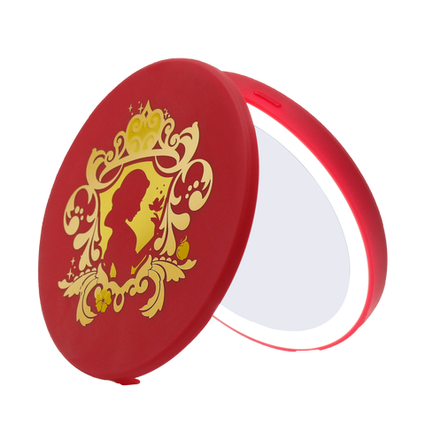 Snow White Compact Mirror with Wireless Power Bank Base