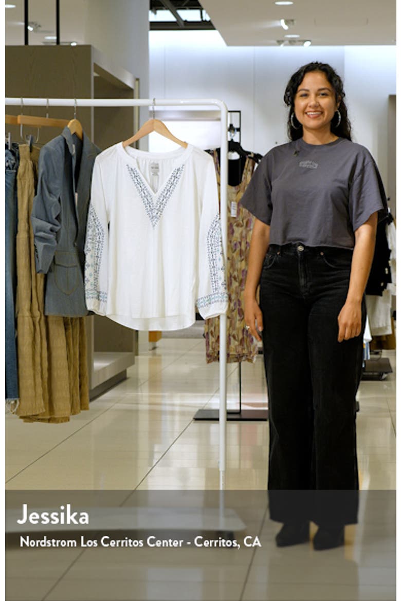 Solstice Embroidered Cotton Blouse video