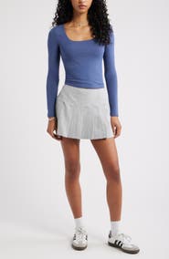 BP. Long Sleeve Square Neck T-Shirt