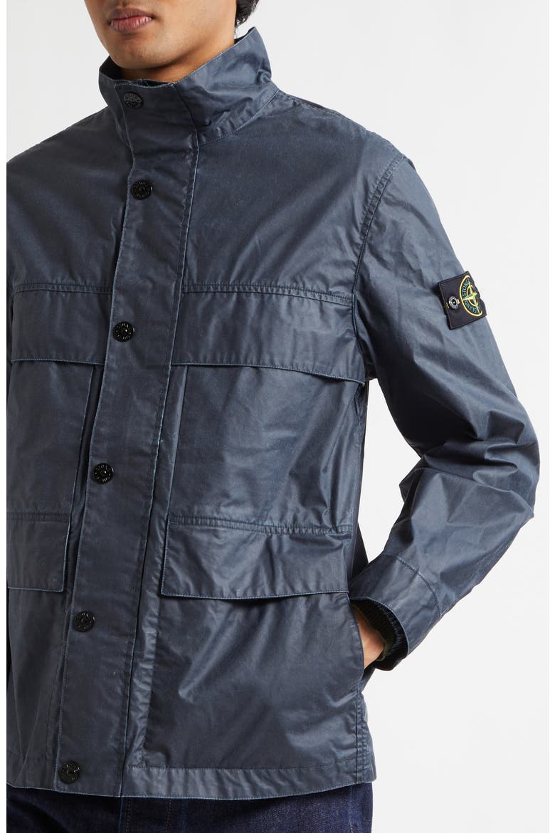 Waxed Field Jacket, Alternate, color, NAVY BLUE