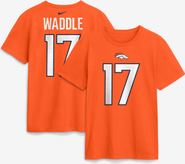 Nike Men's Nike Jaylen Waddle Orange Denver Broncos Name & Number T-Shirt