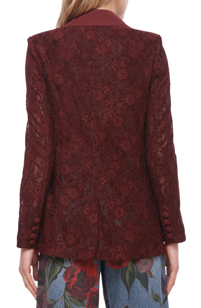 Avec Les Filles Lace Blazer, Alternate, color, Anise
