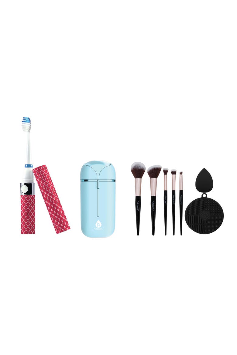 Sonic Toothbrush, Painless Shaver & Glam Brush Set, Main, color, Multicolor