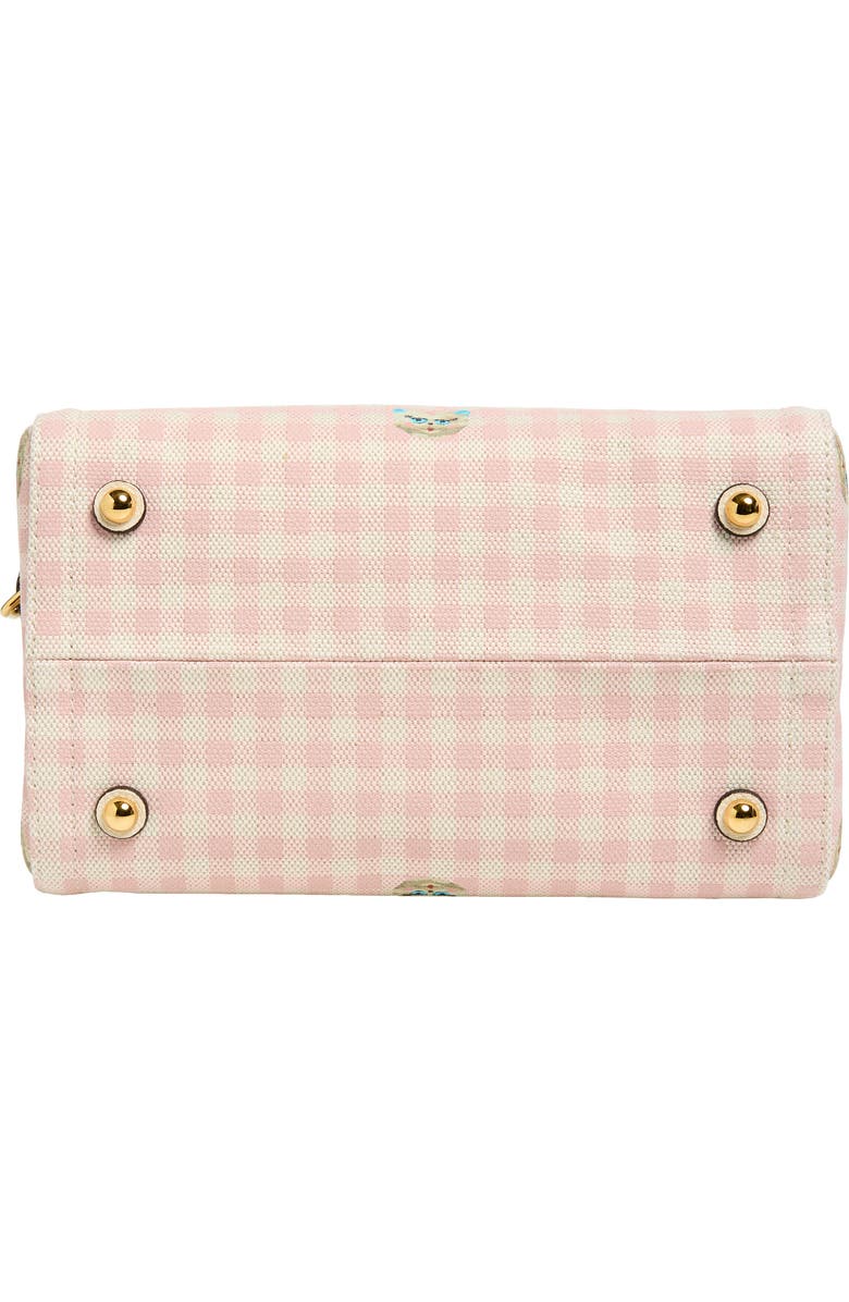 Valentino Garavani Small Antibes Gingham Canvas Tote, Alternate, color, Ivory/ Multi