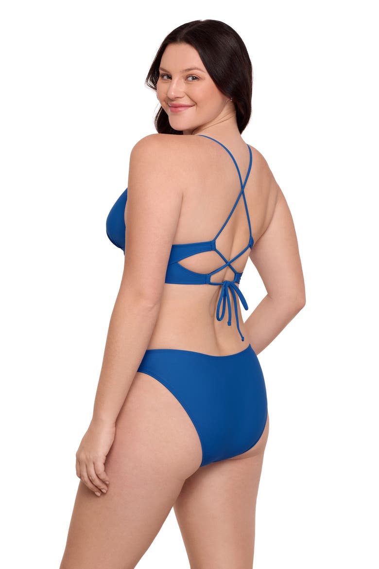Adjustable Tunnel Front Midkini Set, Alternate, color, Azure