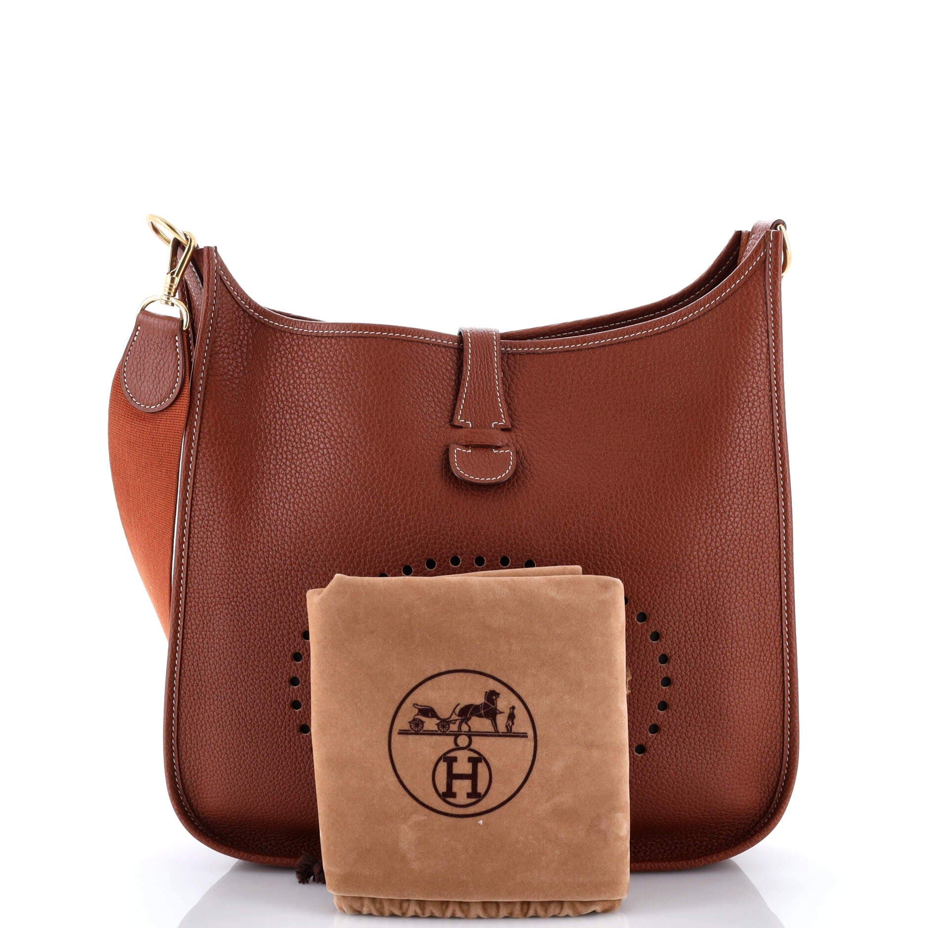 Pre-Owned Hermes Evelyne Bag Gen I Clemence GM, Alternate, color, 