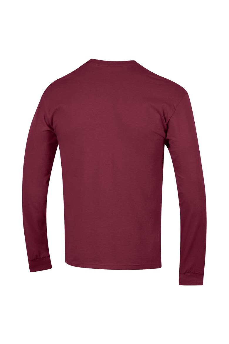 Men's Champion  Burgundy Washington Commanders Seal Long Sleeve T-Shirt, Alternate, color, Burgundy