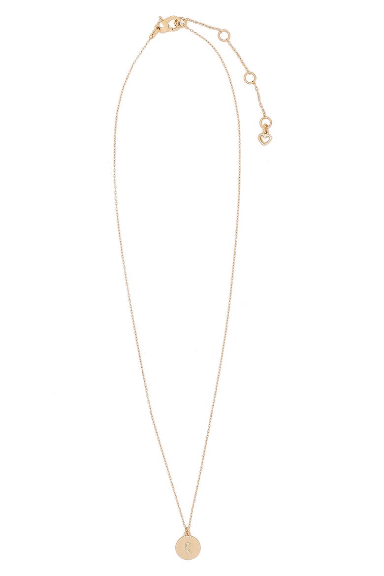 mini initial pendant necklace, Main, color, GOLD - R