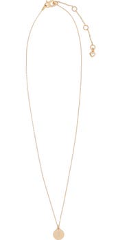 Kate Spade New York mini initial pendant necklace