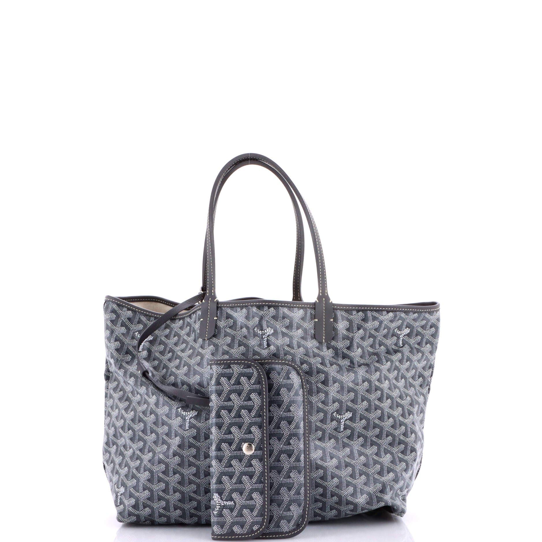 Pre-Owned Goyard Saint Louis Tote Coated Canvas PM, Alternate, color, Gray
