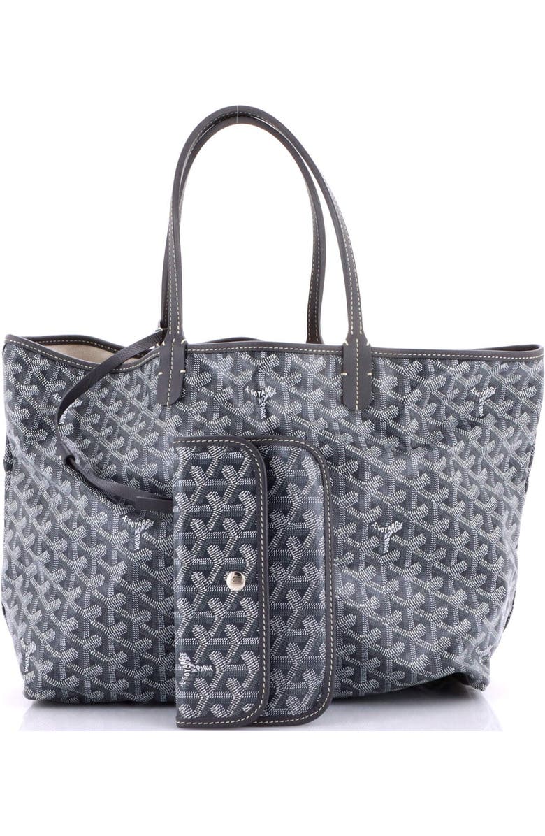 Pre-Owned Goyard Saint Louis Tote Coated Canvas PM, Alternate, color, Gray