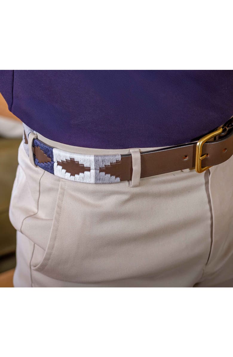 pampeano Roca Belt, Alternate, color, Brown/Navy/Grey/White