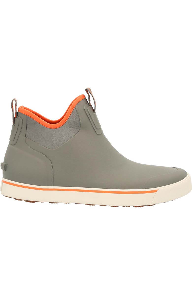 Rocky Drystrike Waterproof Gray & Orange Deck Boot, Main, color, Charcoal Grey Orange
