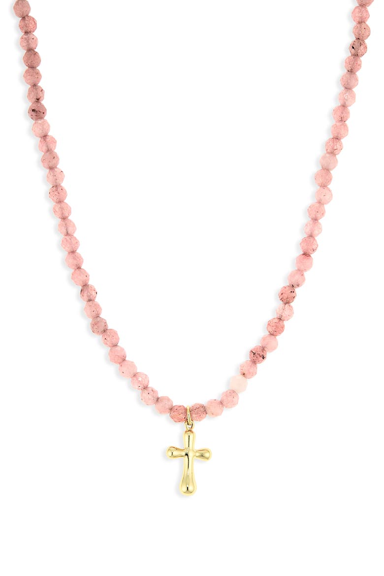 Cross Necklace, Main, color, GOLD