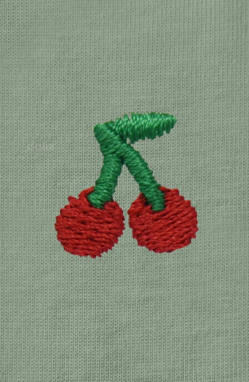 Dalix Womens Lil Cherry Jersey Tee In Green