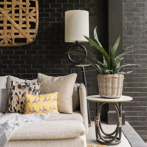 Cg Hunter French Rattan Basket For Faux Plants And Trees