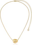 Ettika Crystal Dot Pebble Pendant Necklace