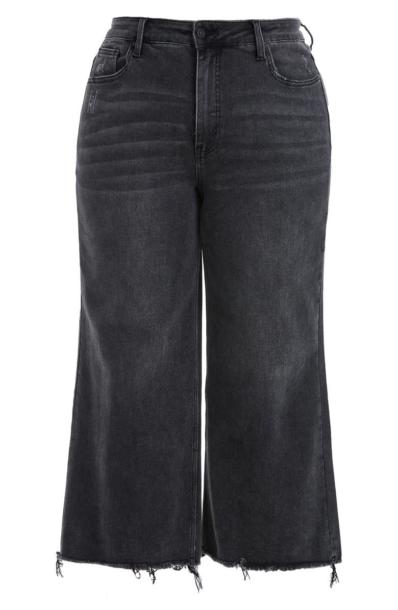 Bayeas High Waist Distressed Wide Leg Jeans, Alternate, color, 