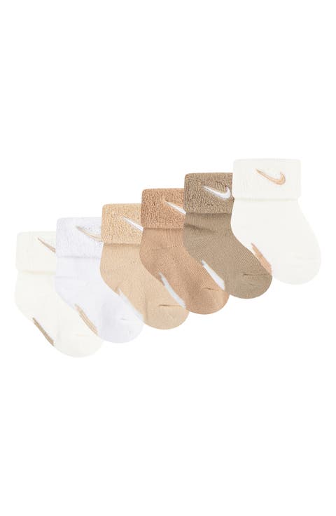 6-Pack Cuffed Terry Bootie Socks (Baby)