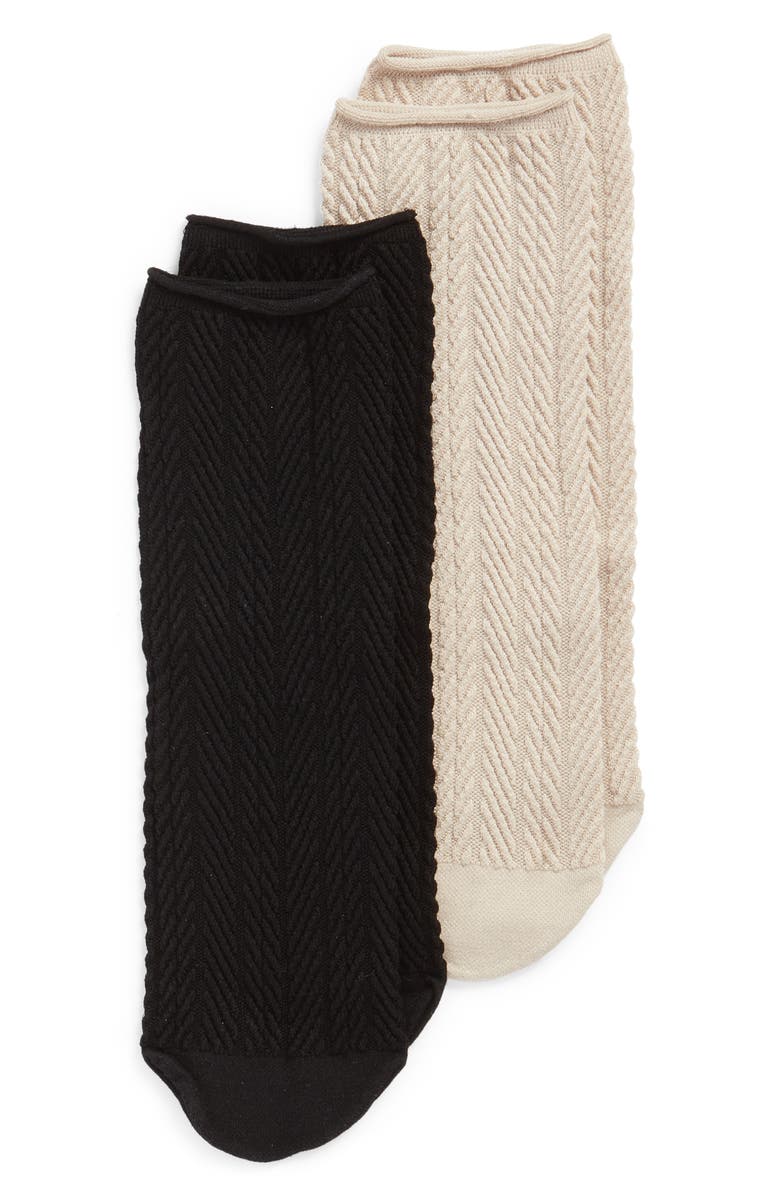 Oroblu Design Assorted 2-Pack Crew Socks, Main, color,