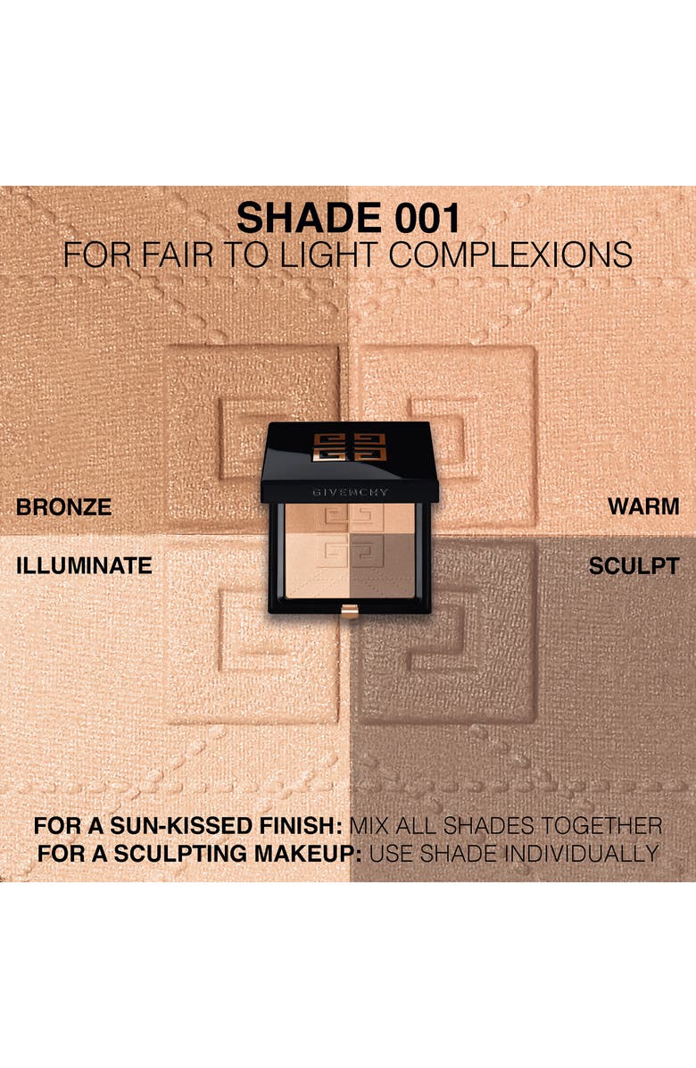 Givenchy Prisme Libre 4-Color Blurring & Sculpting Bronzer Powder, Alternate, color, 001 Mousseline Bronzee