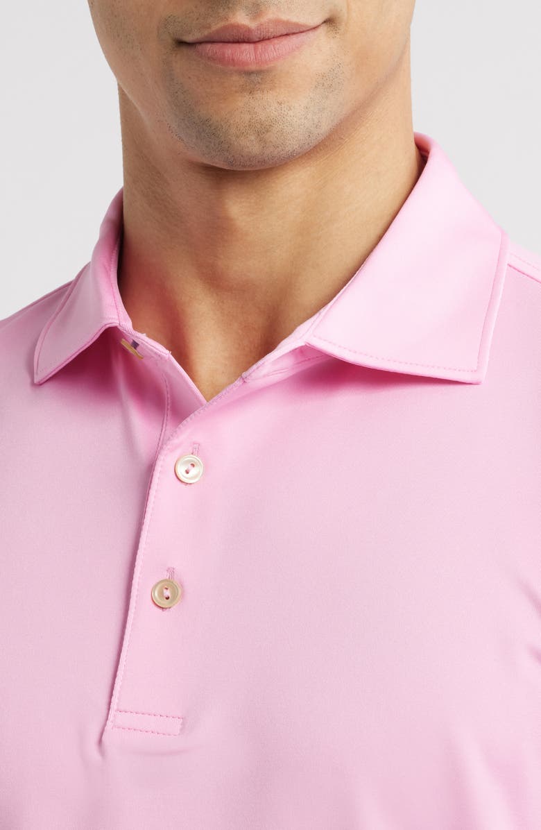 Peter Millar Crown Sport Summer Comfort Solid Performance Jersey Polo, Alternate, color, Pink Vale
