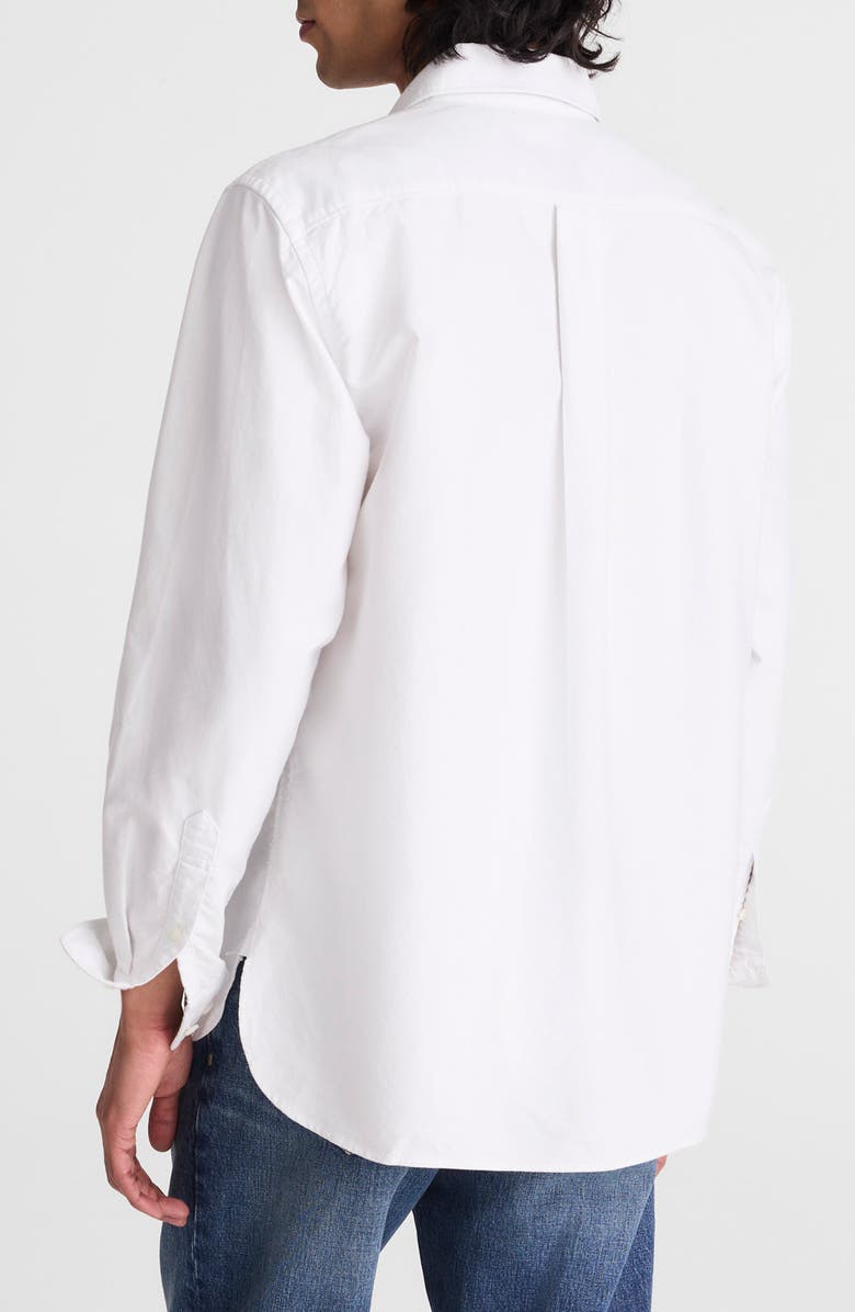 Madewell Allday Single Pocket Oxford Shirt, Alternate, color, White