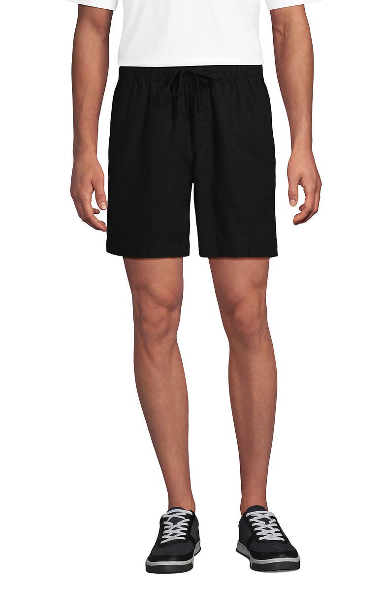 Lands' End 7" Deck Short, Main, color, Black
