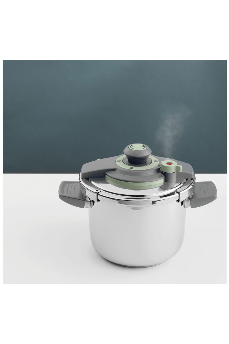 Leo Vita Pressure Cooker, Alternate, color, SILVER/ GREEN