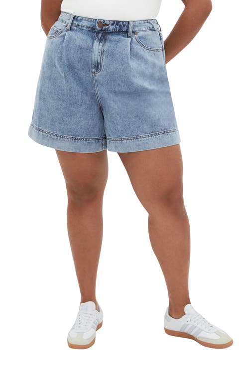 Millie Denim Shorts (Plus)