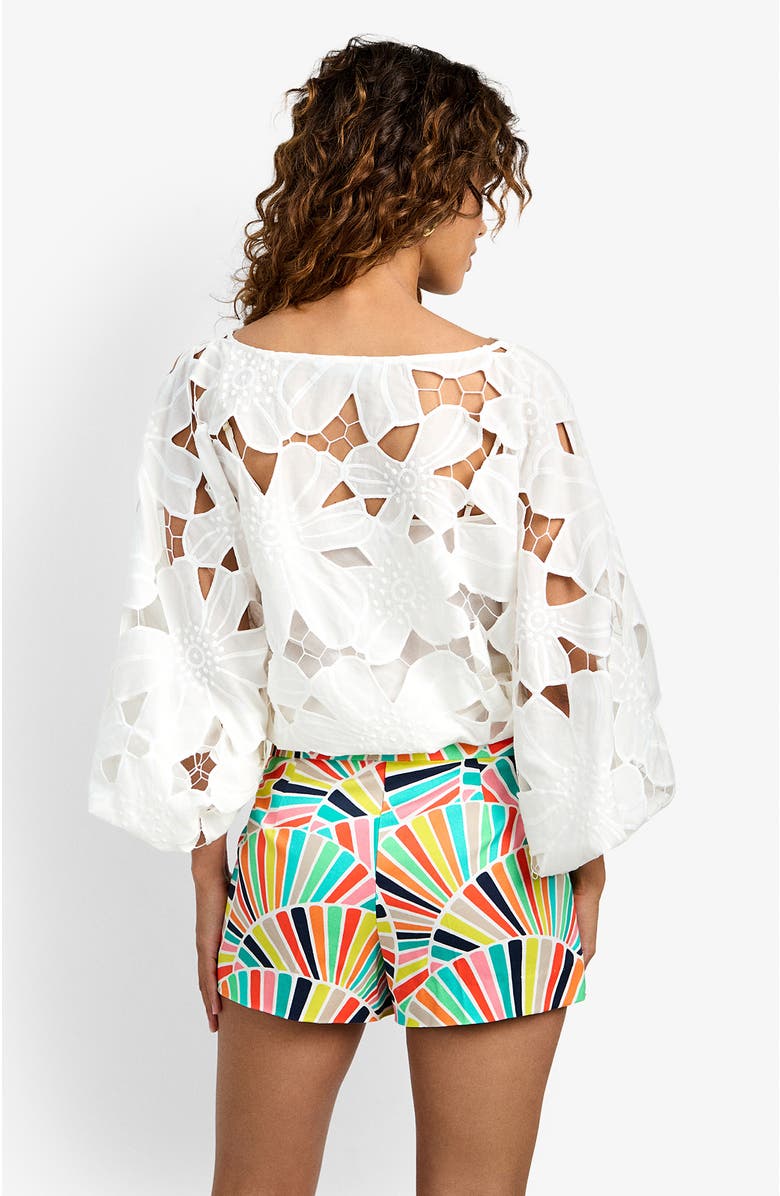 Trina Turk Coastal Top, Alternate, color, Whitewash