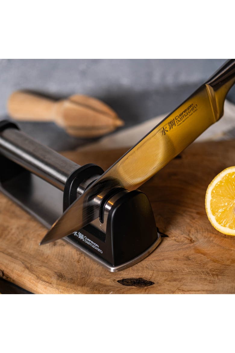 Damashiro® 2-Step Knife Sharpener, Alternate, color, Black