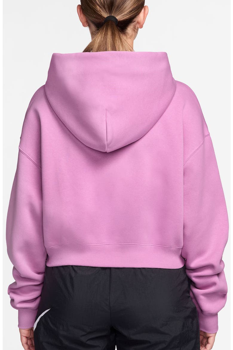 Sportswear Phoenix Fleece Crop Sweatshirt, Alternate, color, LIGHT MAGENTA/ SAIL