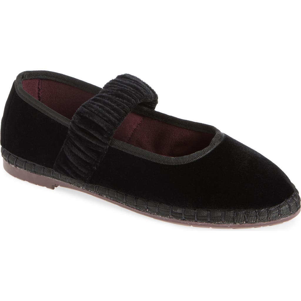 Flabelus Mafalda Mary Jane Flat in Black  product