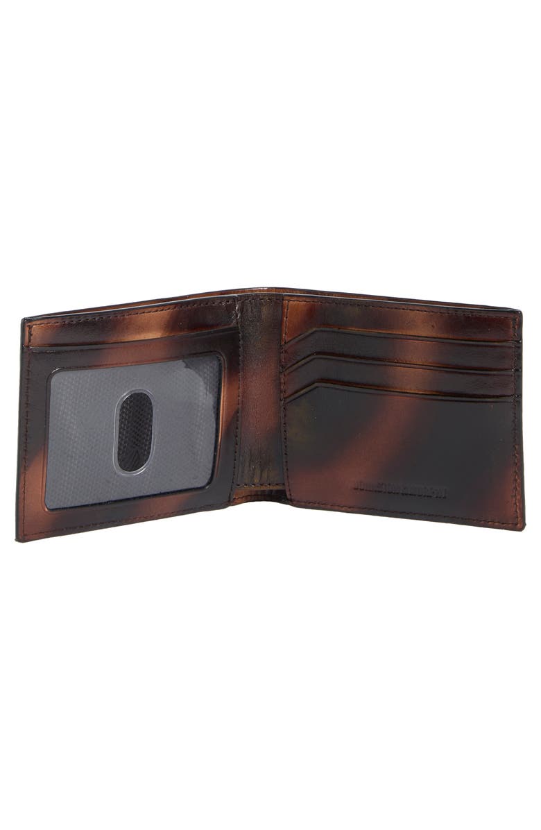 Johnston & Murphy Hand Painted Bifold Wallet, Alternate, color, Brown
