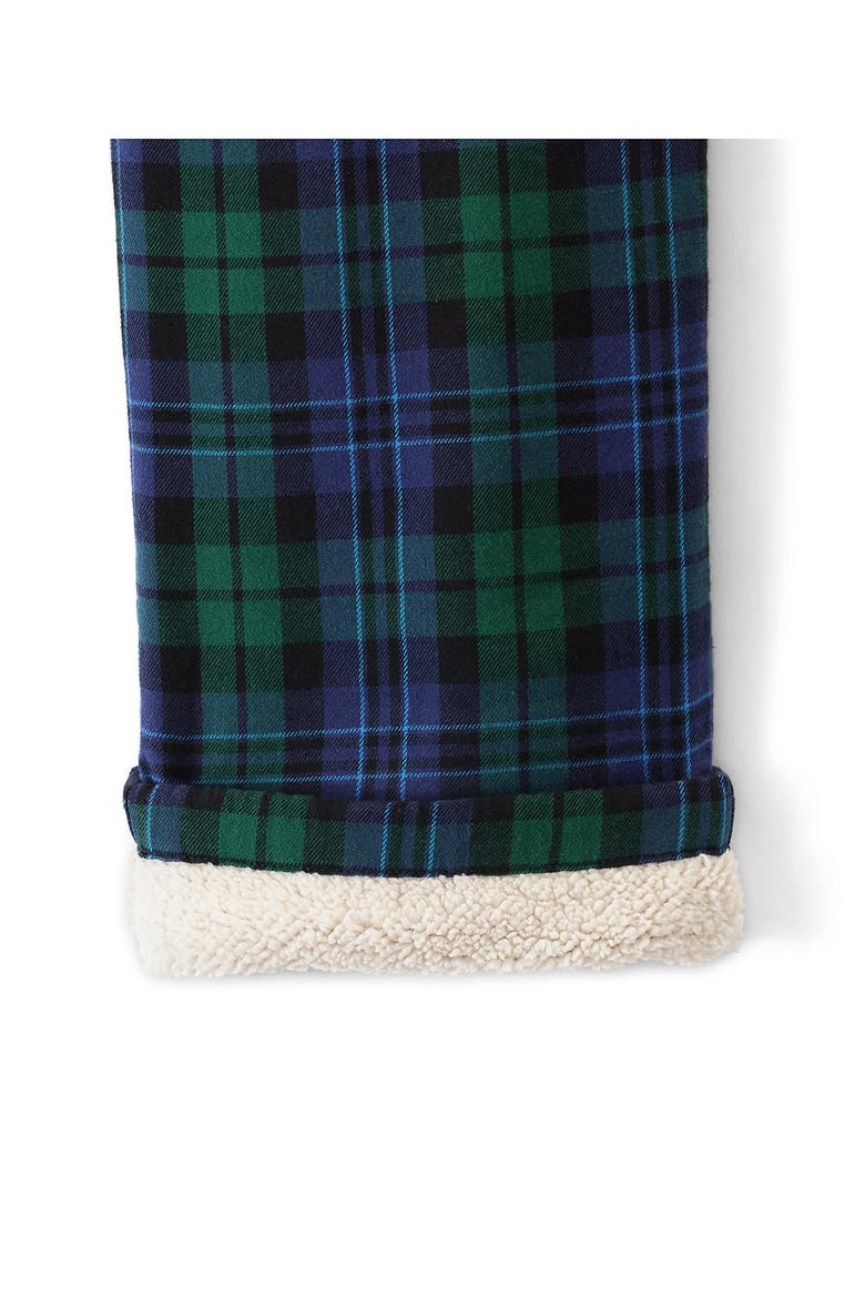 High Pile Fleece Lined Flannel Pajama Pants, Alternate, color, Liberty Blue/Pine Blackwatch