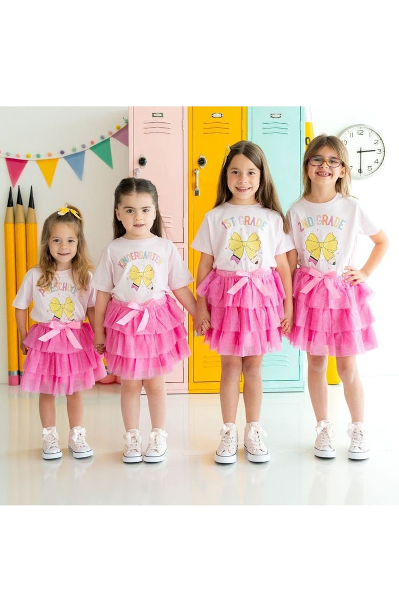 Sweet Wink Second Grade Pencil Bow Short Sleeve T-Shirt, Alternate, color,