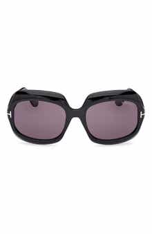 TOM FORD Ren 60mm Geometric Sunglasses