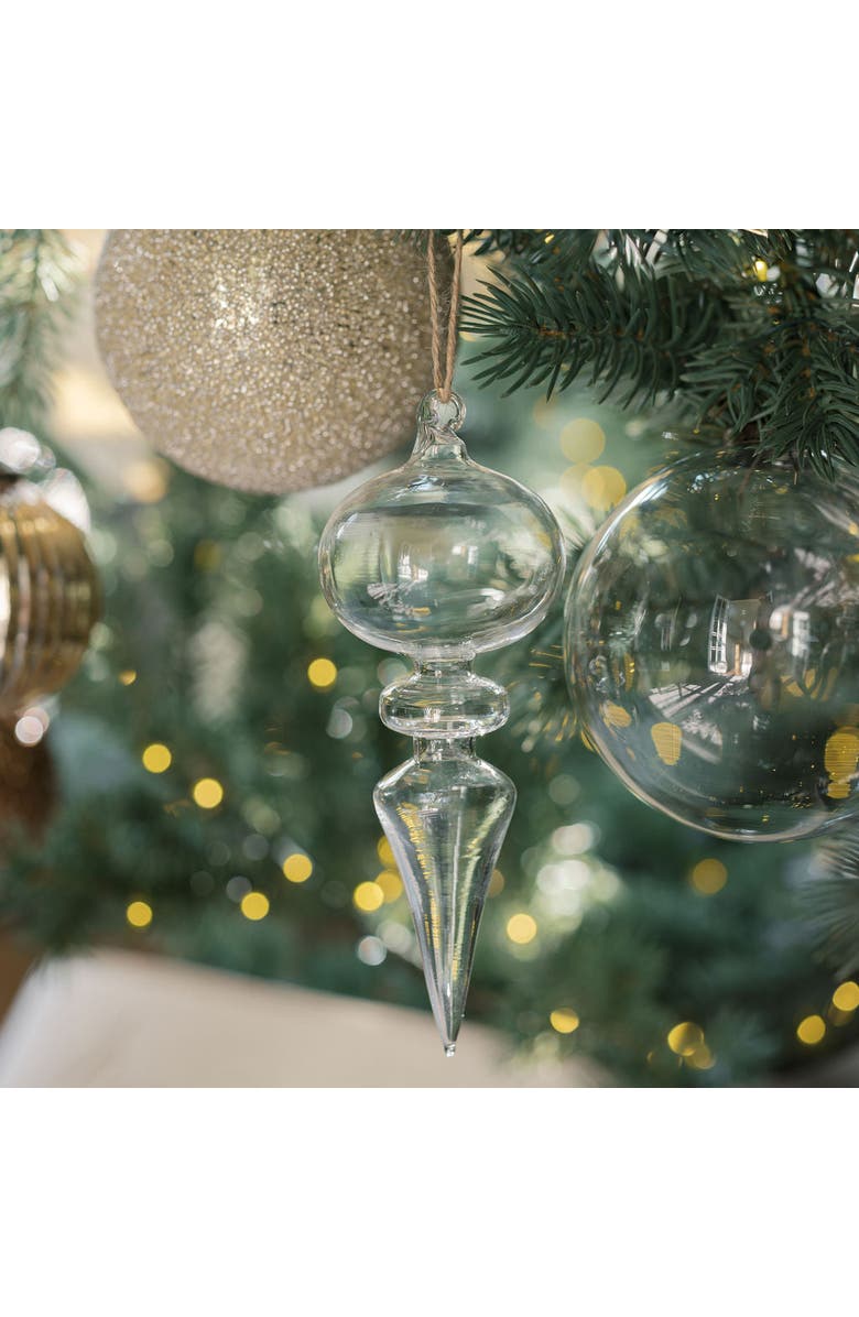 CG Hunter 4" Clear Glass Ornament, Alternate, color, Clear