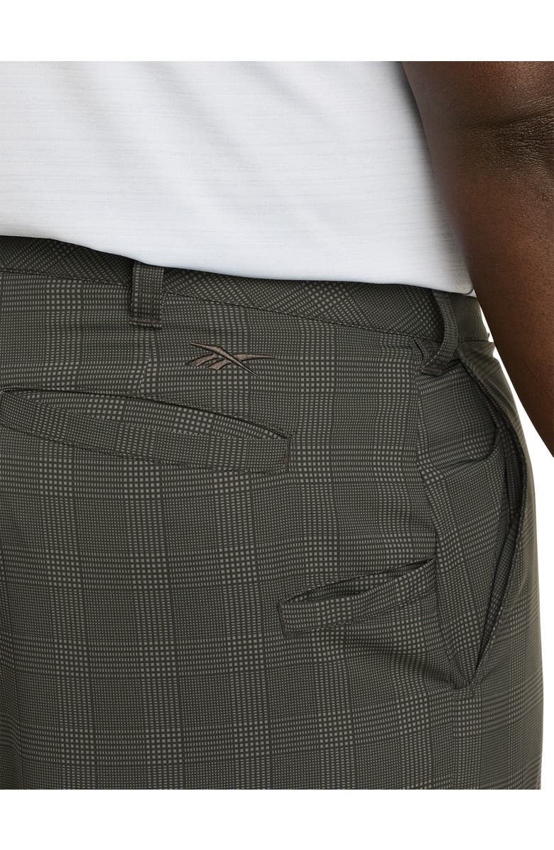 Reebok Performance Plaid Golf Shorts, Alternate, color, 