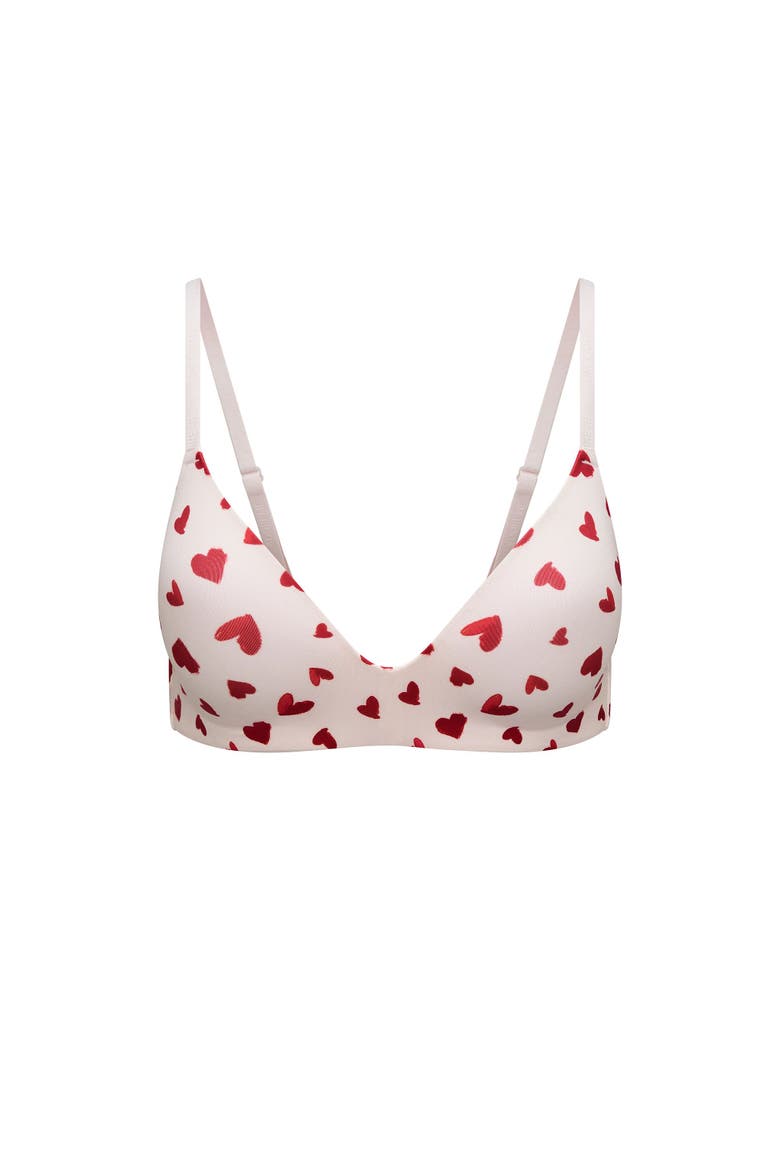 Valory Contour Plunge Bra, Alternate, color, Heart pink