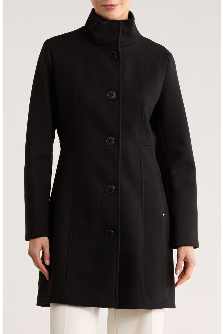 ___n　quui stand collar check coat Stand Collar Coat (Women) | Nordstromrack
